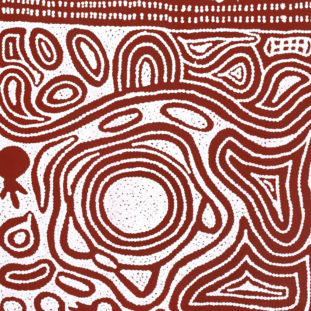 Aboriginal Artwork by Melissa Nungarrayi Larry, Yumari Jukurrpa (Yumari Dreaming), 122x61cm