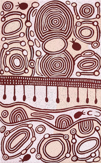 Aboriginal Artwork by Melissa Nungarrayi Larry, Yumari Jukurrpa (Yumari Dreaming), 122x76cm