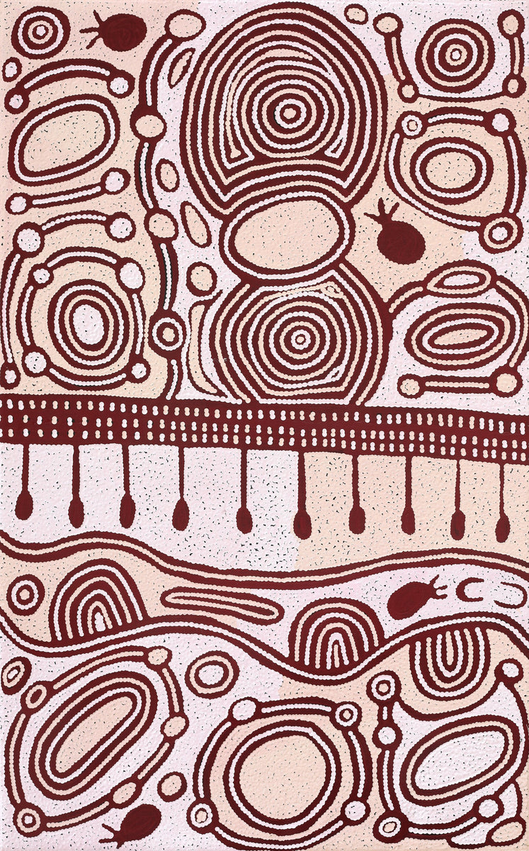 Aboriginal Art by Melissa Nungarrayi Larry, Yumari Jukurrpa (Yumari Dreaming), 122x76cm - ART ARK®