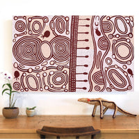 Aboriginal Artwork by Melissa Nungarrayi Larry, Yumari Jukurrpa (Yumari Dreaming), 122x76cm