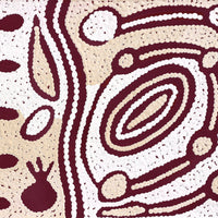 Aboriginal Artwork by Melissa Nungarrayi Larry, Yumari Jukurrpa (Yumari Dreaming), 76x30cm
