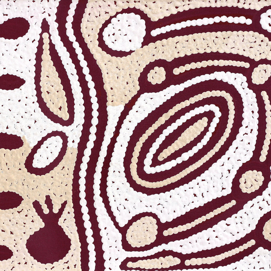 Aboriginal Artwork by Melissa Nungarrayi Larry, Yumari Jukurrpa (Yumari Dreaming), 76x30cm