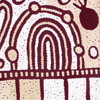 Aboriginal Artwork by Melissa Nungarrayi Larry, Yumari Jukurrpa (Yumari Dreaming), 76x30cm
