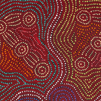 Aboriginal Artwork by Michael Jangala Gallagher, Yankirri Jukurrpa (Emu Dreaming) - Ngarlikurlangu, 91x76cm