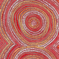 Aboriginal Artwork by Pamela Napaljarri Morgan, Lappi Lappi Jukurrpa, 107x46cm