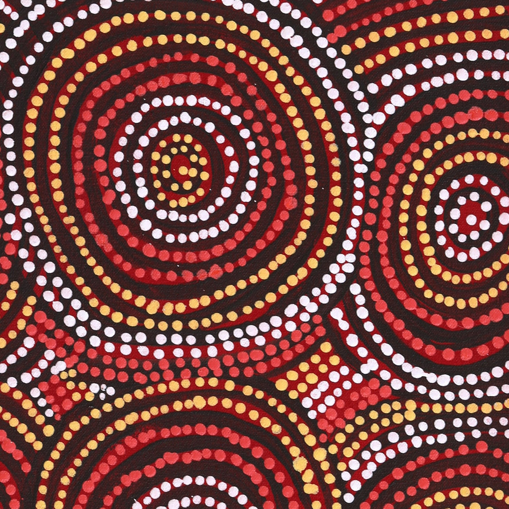 Aboriginal Artwork by Pamela Napaljarri Morgan, Lappi Lappi Jukurrpa, 61x30cm