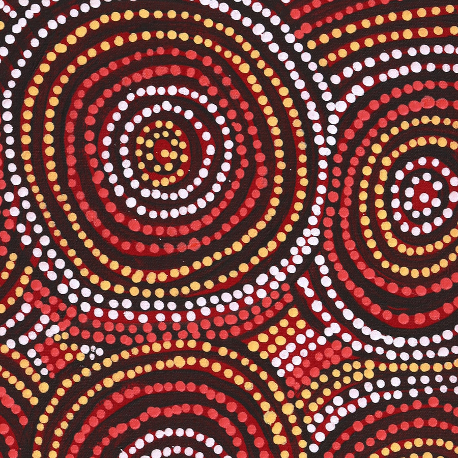 Aboriginal Artwork by Pamela Napaljarri Morgan, Lappi Lappi Jukurrpa, 61x30cm