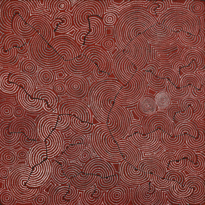 Aboriginal Artwork by Patrick Japangardi Williams, Mina Mina Jukurrpa (Mina Mina Dreaming), 122x122cm - ART ARK®