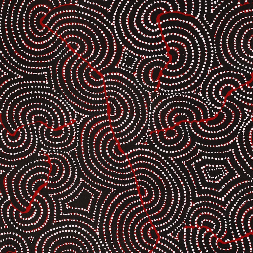 Aboriginal Artwork by Patrick Japangardi Williams, Mina Mina Jukurrpa (Mina Mina Dreaming), 122x61cm
