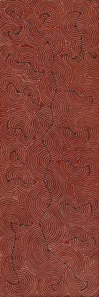 Aboriginal Artwork by Patrick Japangardi Williams, Mina Mina Jukurrpa (Mina Mina Dreaming), 183x61cm