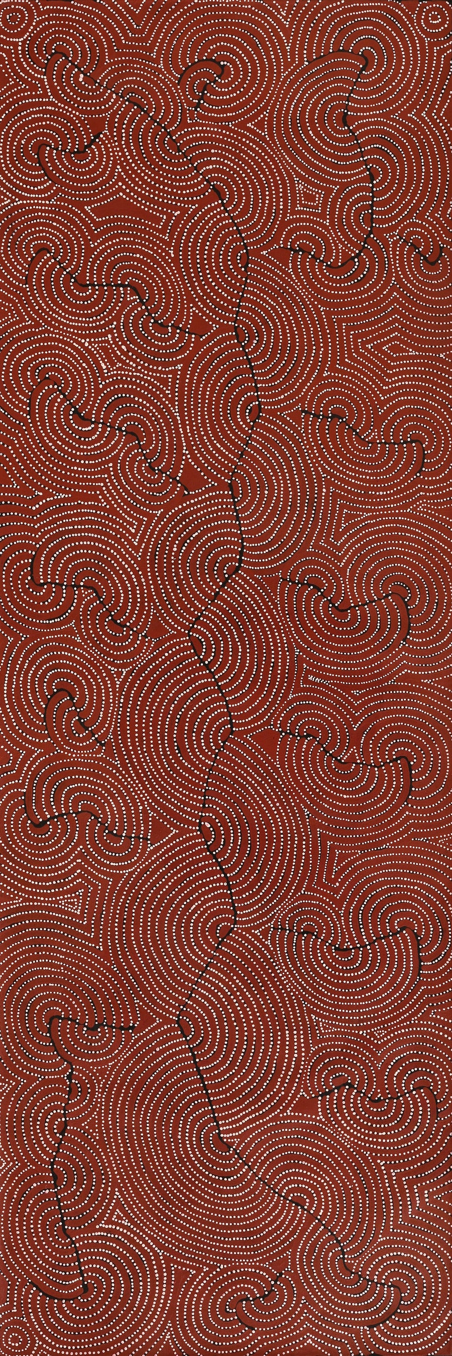 Aboriginal Artwork by Patrick Japangardi Williams, Mina Mina Jukurrpa (Mina Mina Dreaming), 183x61cm