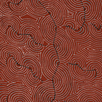 Aboriginal Artwork by Patrick Japangardi Williams, Mina Mina Jukurrpa (Mina Mina Dreaming), 183x61cm