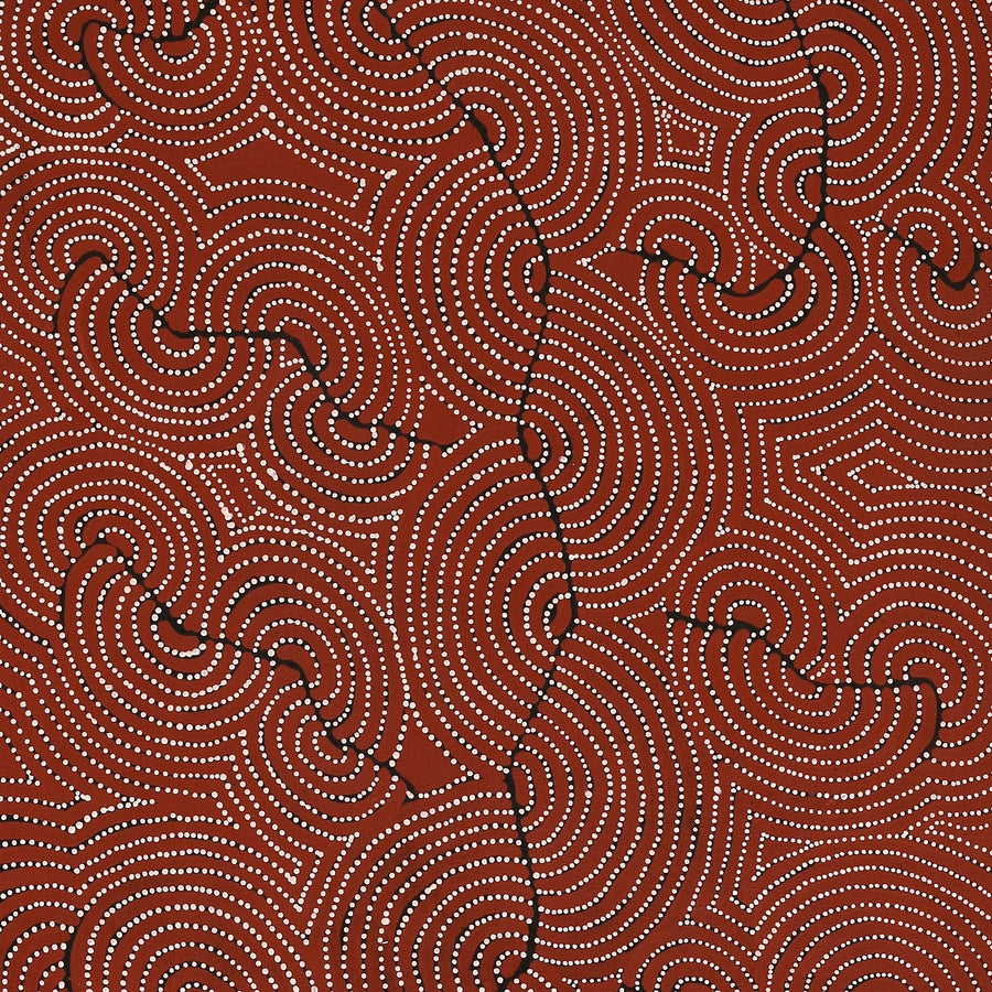 Aboriginal Artwork by Patrick Japangardi Williams, Mina Mina Jukurrpa (Mina Mina Dreaming), 183x61cm