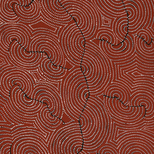Aboriginal Artwork by Patrick Japangardi Williams, Mina Mina Jukurrpa (Mina Mina Dreaming), 183x61cm - ART ARK®