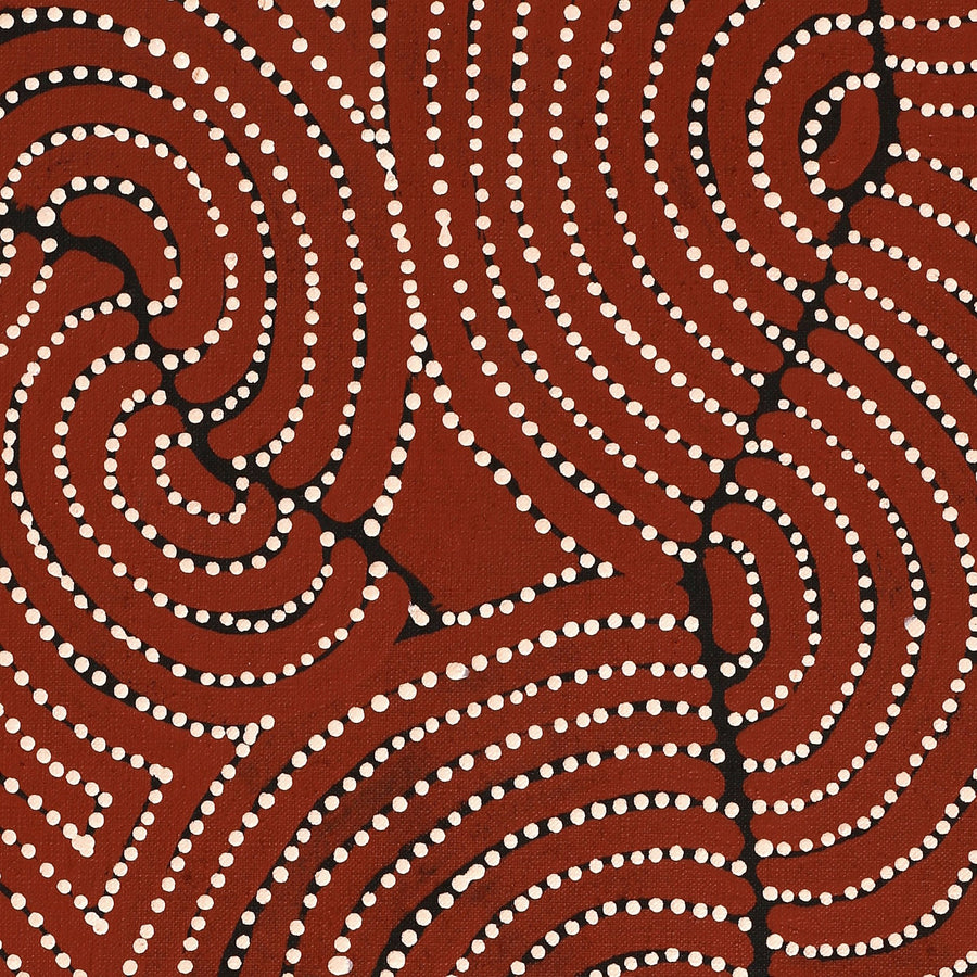 Aboriginal Artwork by Patrick Japangardi Williams, Mina Mina Jukurrpa (Mina Mina Dreaming), 183x61cm