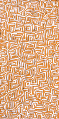 Aboriginal Artwork by Pauline Napangardi Gallagher, Lukarrara Jukurrpa, 122x61cm