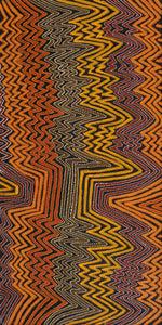 Aboriginal Artwork by Pauline Napangardi Gallagher, Lukarrara Jukurrpa, 122x61cm - ART ARK®