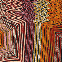 Aboriginal Artwork by Pauline Napangardi Gallagher, Lukarrara Jukurrpa, 122x61cm