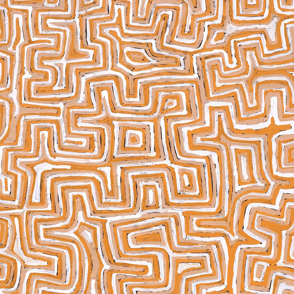 Aboriginal Artwork by Pauline Napangardi Gallagher, Lukarrara Jukurrpa, 122x61cm