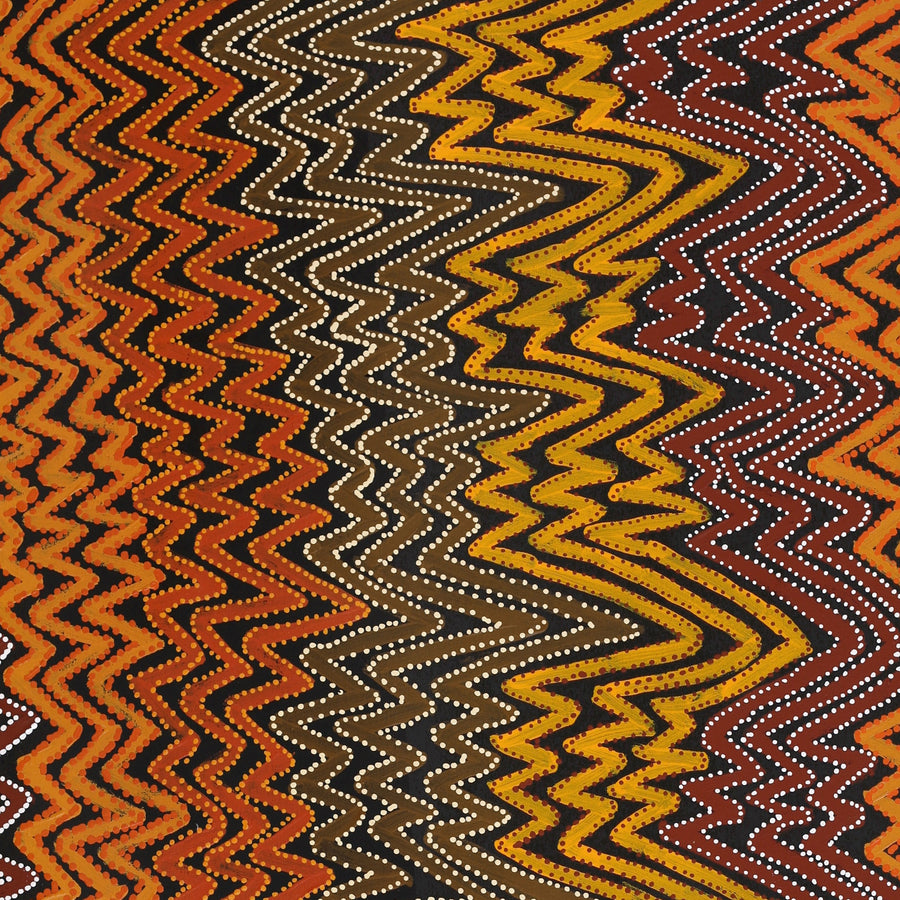 Aboriginal Artwork by Pauline Napangardi Gallagher, Lukarrara Jukurrpa, 122x61cm