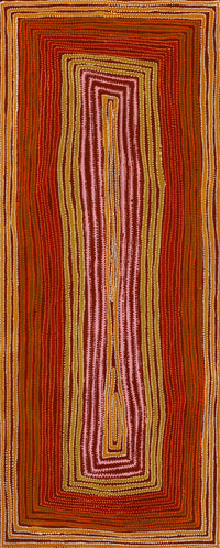 Aboriginal Artwork by Pauline Napangardi Gallagher, Lukarrara Jukurrpa, 152x61cm