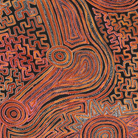 Aboriginal Art by Pauline Napangardi Gallagher, Lukarrara Jukurrpa, 183x76cm - ART ARK®