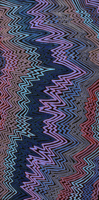 Aboriginal Artwork by Pauline Napangardi Gallagher, Lukarrara Jukurrpa, 183x91cm