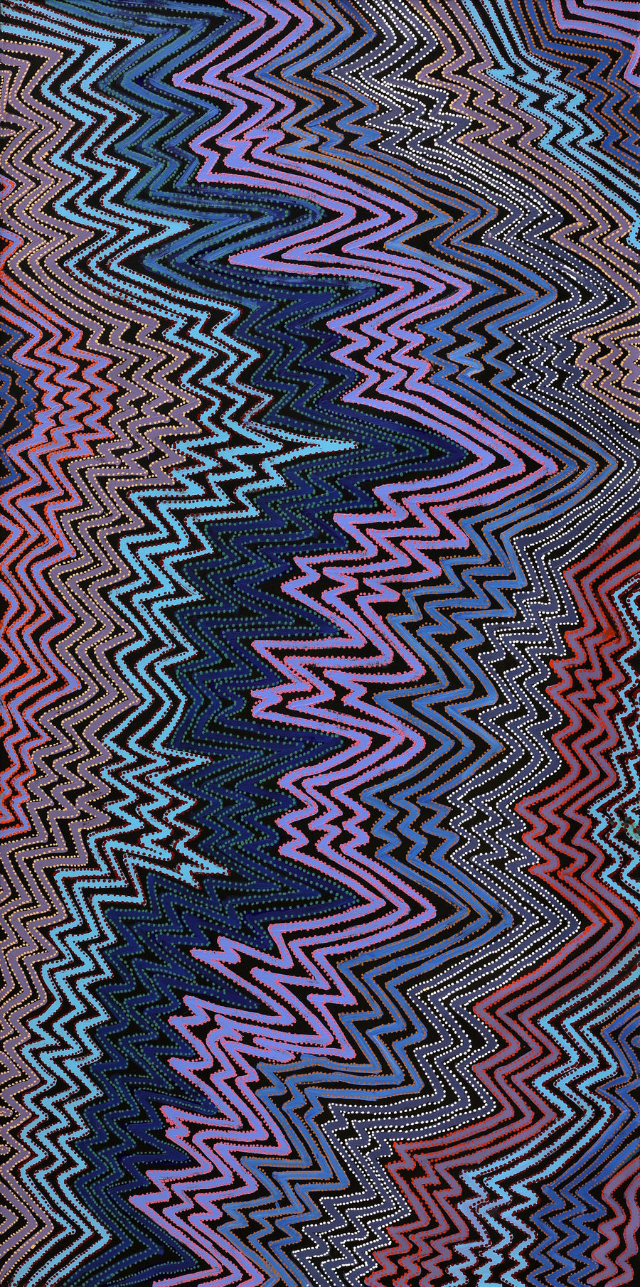 Aboriginal Artwork by Pauline Napangardi Gallagher, Lukarrara Jukurrpa, 183x91cm