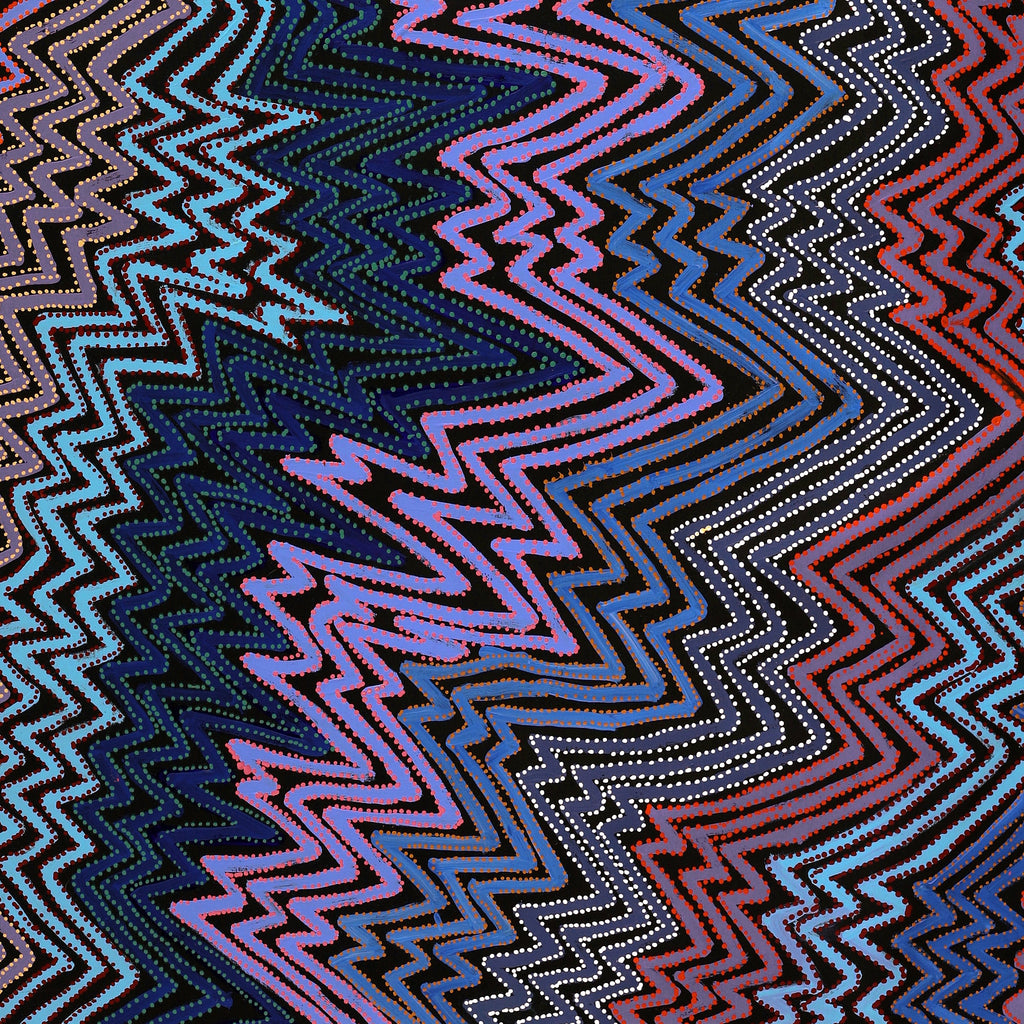 Aboriginal Artwork by Pauline Napangardi Gallagher, Lukarrara Jukurrpa, 183x91cm