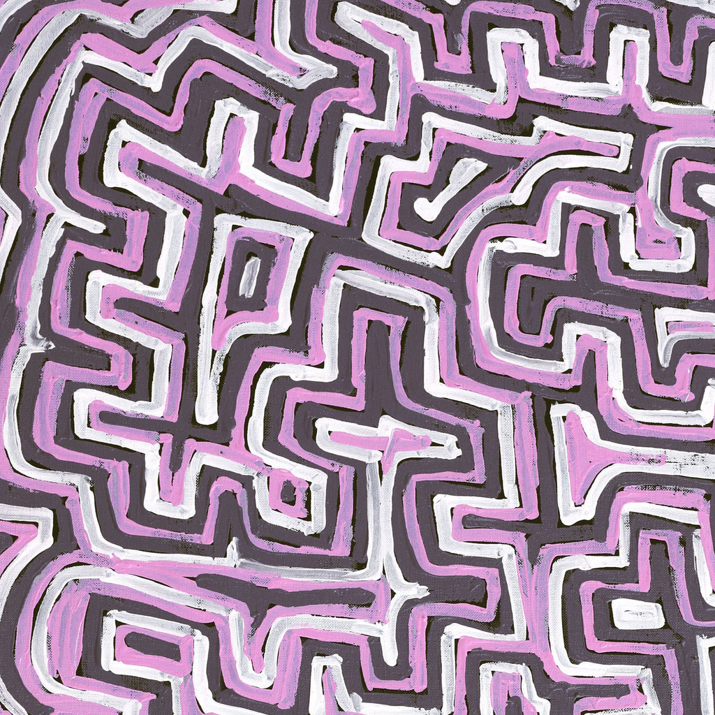 Aboriginal Artwork by Pauline Napangardi Gallagher, Lukarrara Jukurrpa, 76x46cm