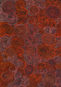 Aboriginal Artwork by Pauline Napangardi Gallagher, Mina Mina Jukurrpa, 152x107cm - ART ARK®