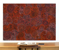 Aboriginal Artwork by Pauline Napangardi Gallagher, Mina Mina Jukurrpa, 152x107cm