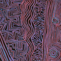 Aboriginal Artwork by Pauline Napangardi Gallagher, Mina Mina Jukurrpa, 183x76cm
