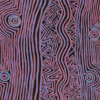 Aboriginal Artwork by Pauline Napangardi Gallagher, Mina Mina Jukurrpa, 183x76cm