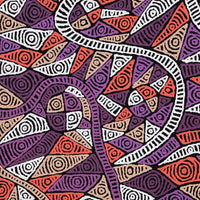 Aboriginal Artwork by Pauline Napangardi Gallagher, Mina Mina Jukurrpa - Ngalyipi, 107x107cm