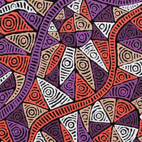 Aboriginal Artwork by Pauline Napangardi Gallagher, Mina Mina Jukurrpa - Ngalyipi, 107x107cm