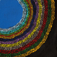 Aboriginal Artwork by Peggy Napurrurla Granites, Pirlarla Jukurrpa (Dogwood Tree Bean Dreaming), 46x46cm