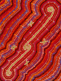 Aboriginal Artwork by Peggy Napurrurla Granites, Pirlarla Jukurrpa (Dogwood Tree Bean Dreaming), 61x46cm
