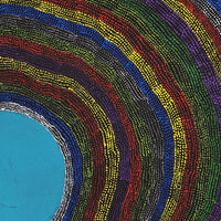 Aboriginal Artwork by Peggy Napurrurla Granites, Pirlarla Jukurrpa (Dogwood Tree Bean Dreaming), 76x76cm