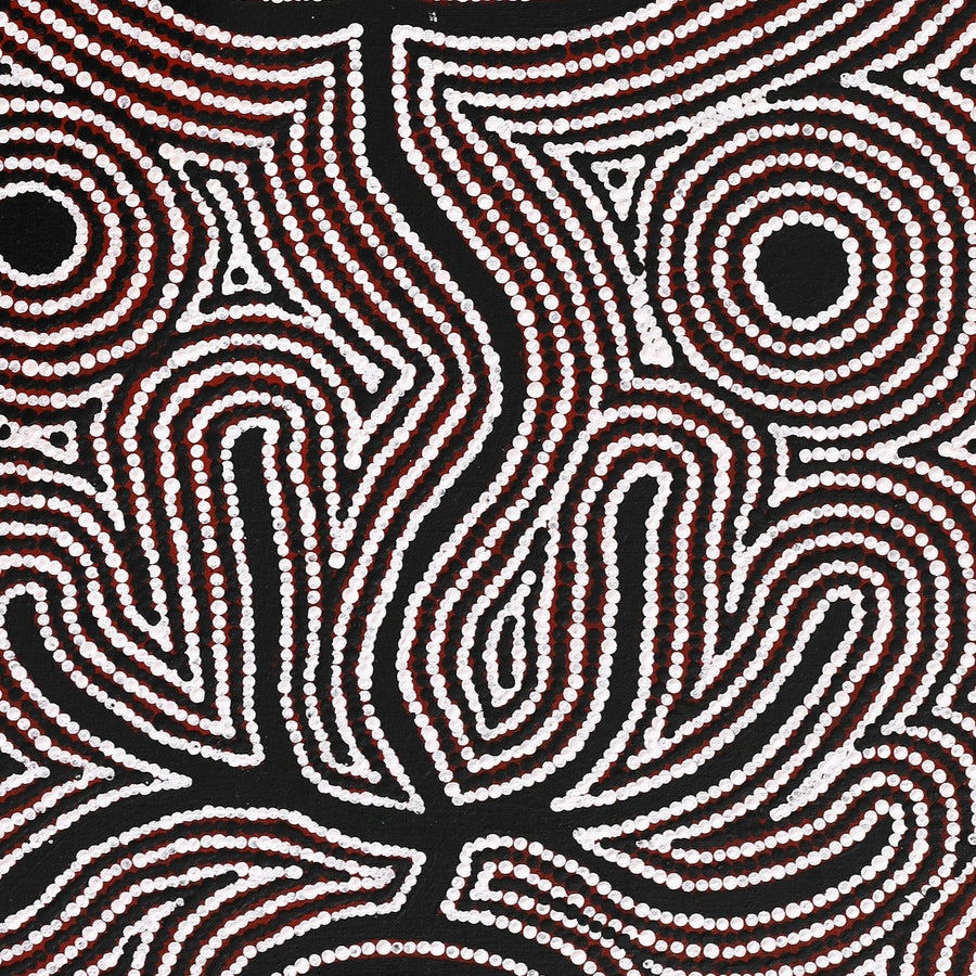 Aboriginal Artwork by Reva Nungarrayi Dickson, Mina Mina Dreaming, 91x46cm