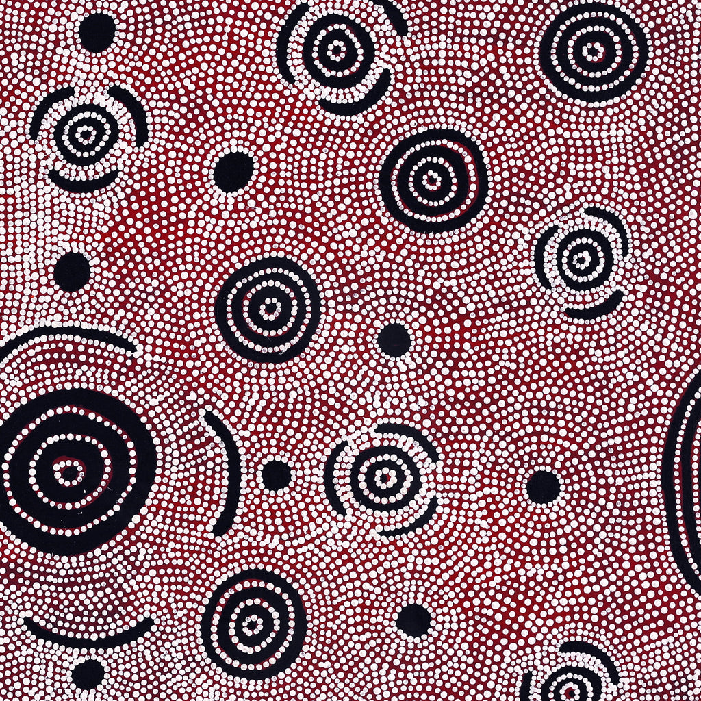 Aboriginal Artwork by Reva Nungarrayi Dickson, Mina Mina Jukurrpa (Mina Mina Dreaming) - Ngalyipi, 107x91cm