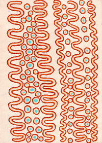 Aboriginal Artwork by Roschelle Nampijinpa Major, Warna Jukurrpa (Snake Dreaming), 107x76cm