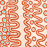 Aboriginal Artwork by Roschelle Nampijinpa Major, Warna Jukurrpa (Snake Dreaming), 107x76cm