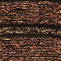 Aboriginal Artwork by Sabrina Nangala Robertson, Ngapa Jukurrpa (Water Dreaming) - Pirlinyarnu, 122x30cm