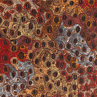 Aboriginal Artwork by Sabrina Nangala Robertson, Ngapa Jukurrpa (Water Dreaming) - Pirlinyarnu, 122x46cm