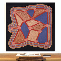 Aboriginal Artwork by Sabrina Nungarrayi Gibson, Yankirri Jukurrpa (Emu Dreaming) - Ngarlikurlangu, 122x122cm