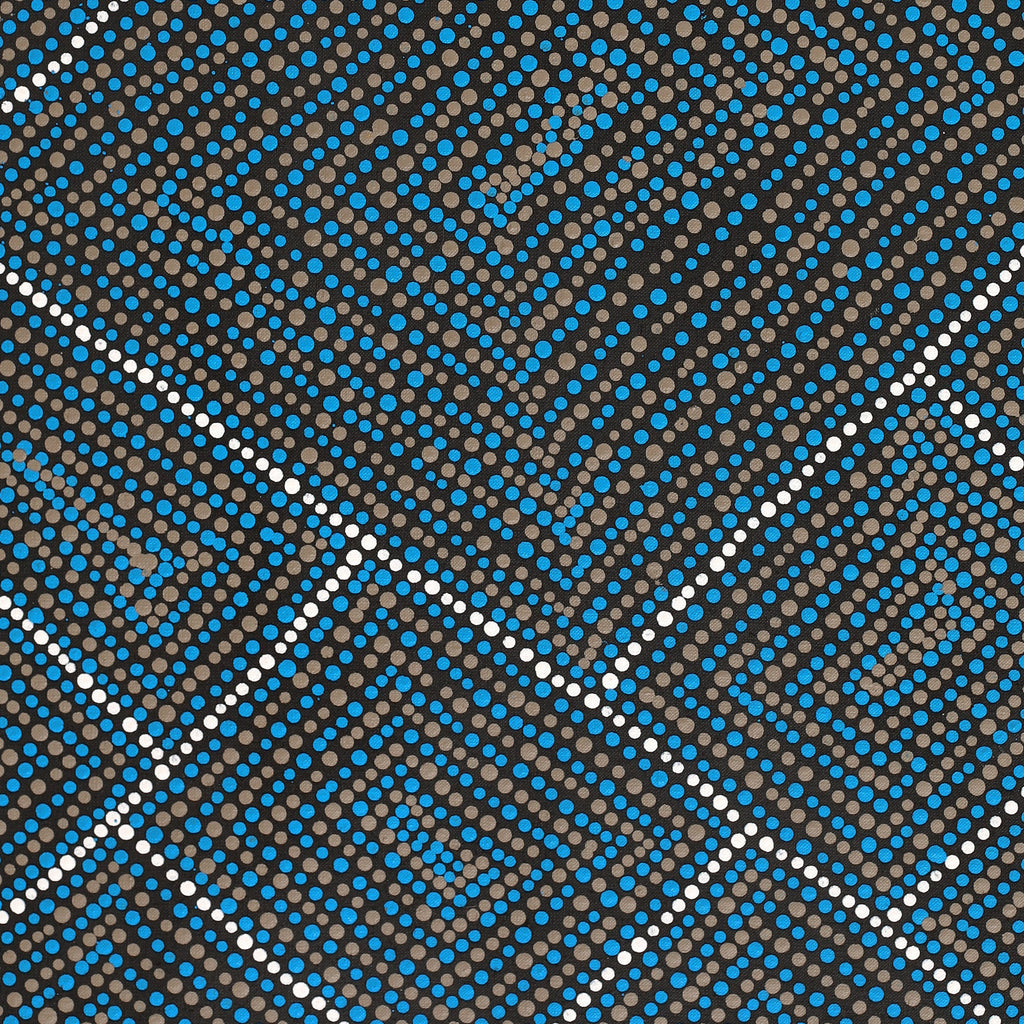 Aboriginal Artwork by Samara Napaljarri Dickson, Watiya-warnu Jukurrpa (Seed Dreaming), 76x46cm