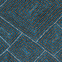Aboriginal Artwork by Samara Napaljarri Dickson, Watiya-warnu Jukurrpa (Seed Dreaming), 76x46cm