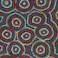 Aboriginal Artwork by Sarah Napaljarri Simms, Mina Mina Jukurrpa (Mina Mina Dreaming), 107x46cm