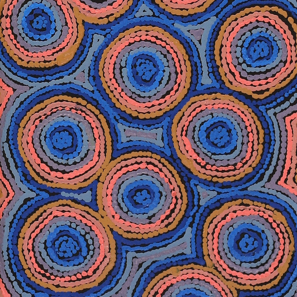Aboriginal Artwork by Sarah Napaljarri Simms, Mina Mina Jukurrpa (Mina Mina Dreaming), 152x61cm